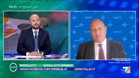 Giovanni Migliore ospite a OMNIBUS LA7: sicurezza e fondi per la sanità