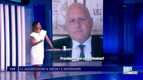 Giovanni Migliore al Tg1 sulle aggressioni al personale sanitario