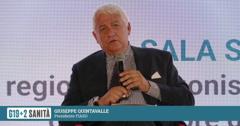 L’intervento del presidente Quintavalle al “G19+2 Sanità”