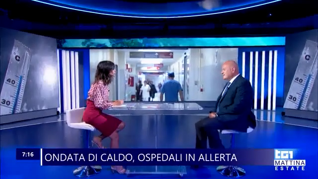 Ondata di caldo – La risposta delle aziende sanitarie con Giovanni Migliore al Tg1 Mattina